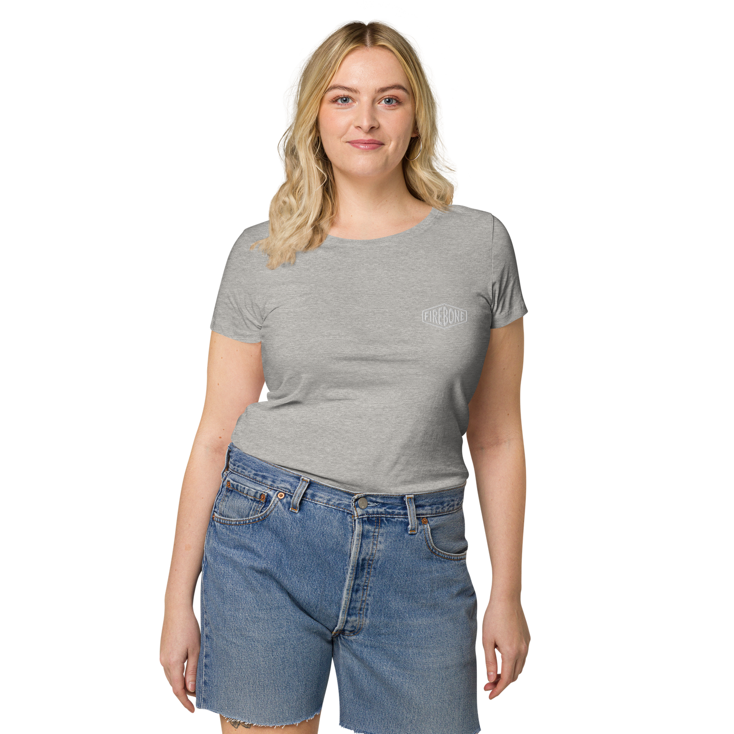 Lightning quick - Grey organic t-shirt - Firebone