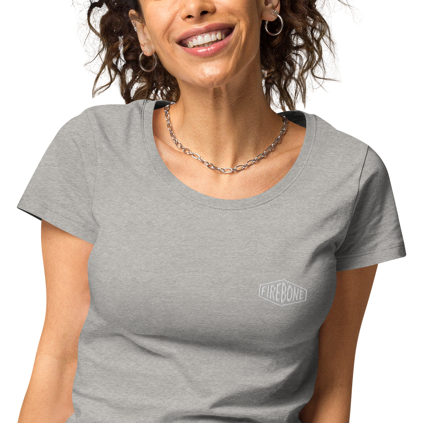 Lightning quick - Grey organic t-shirt - Firebone