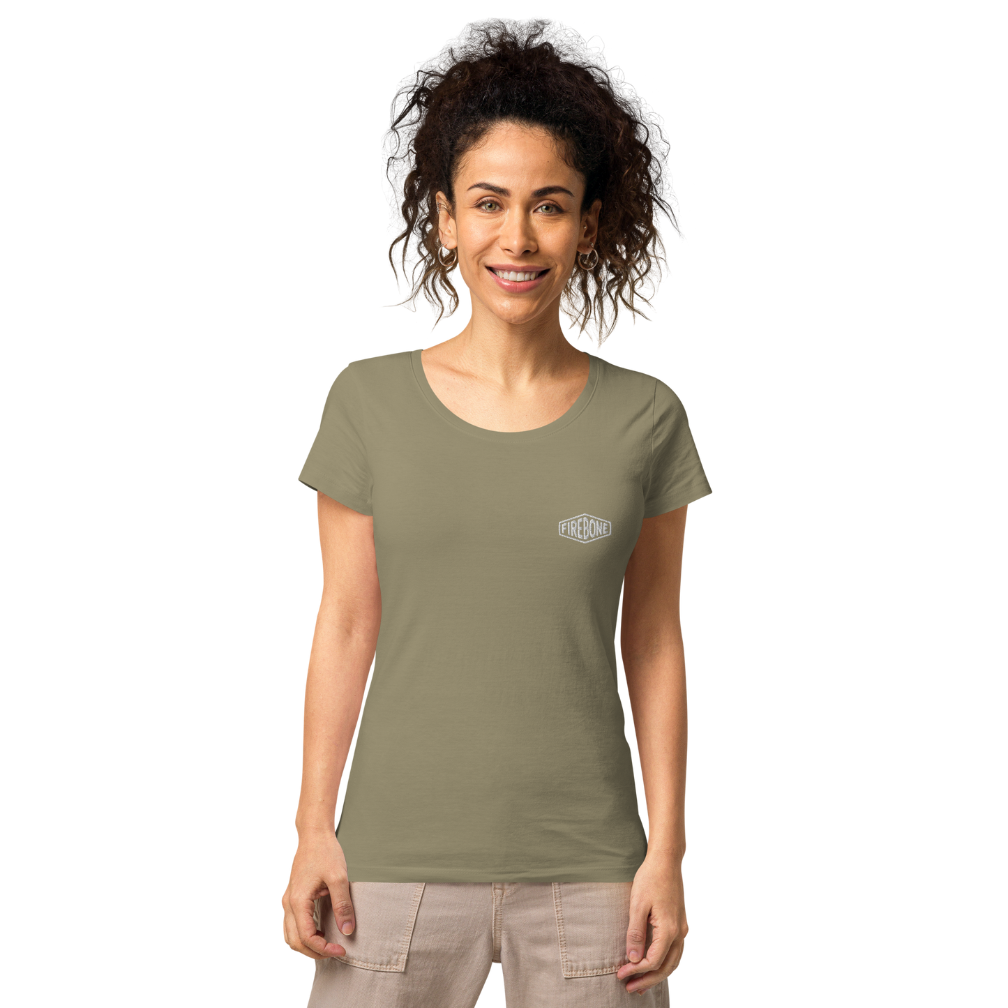 Lightning quick - Olive green tiger organic t-shirt - Firebone
