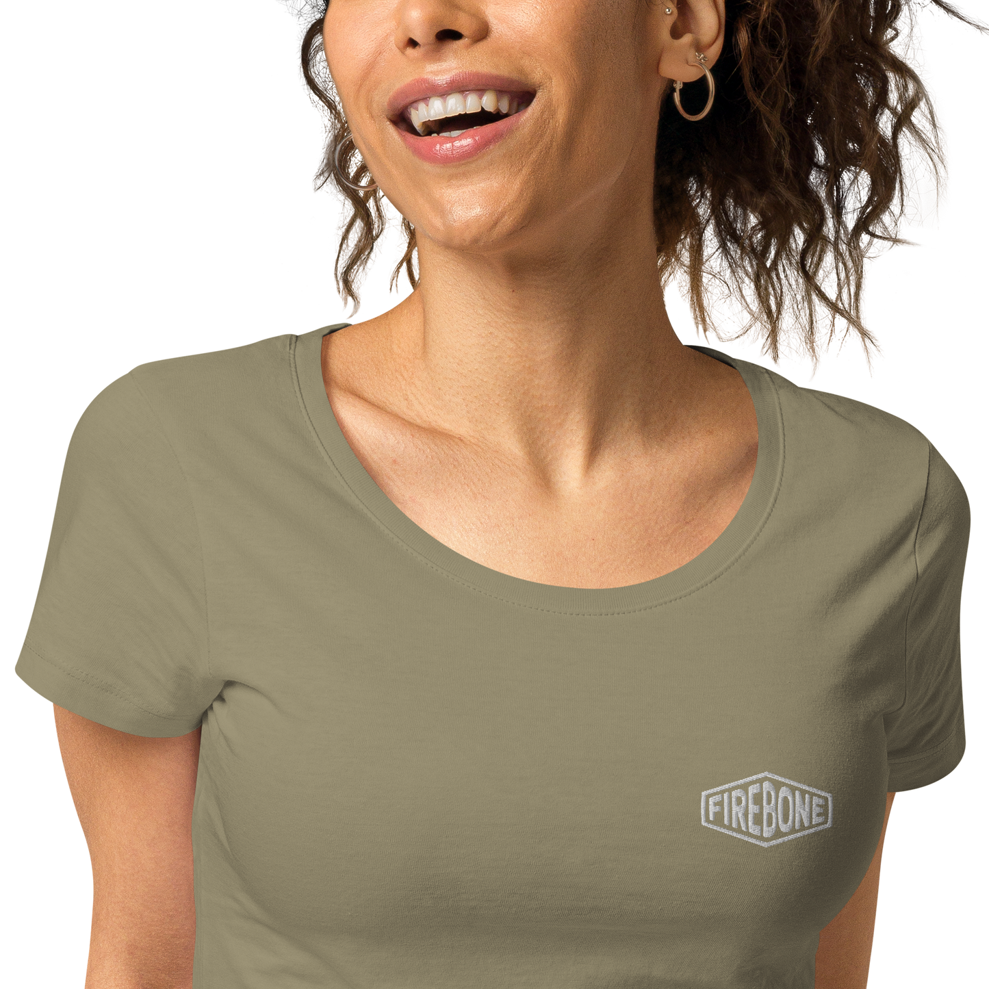 Lightning quick - Olive green tiger organic t-shirt - Firebone