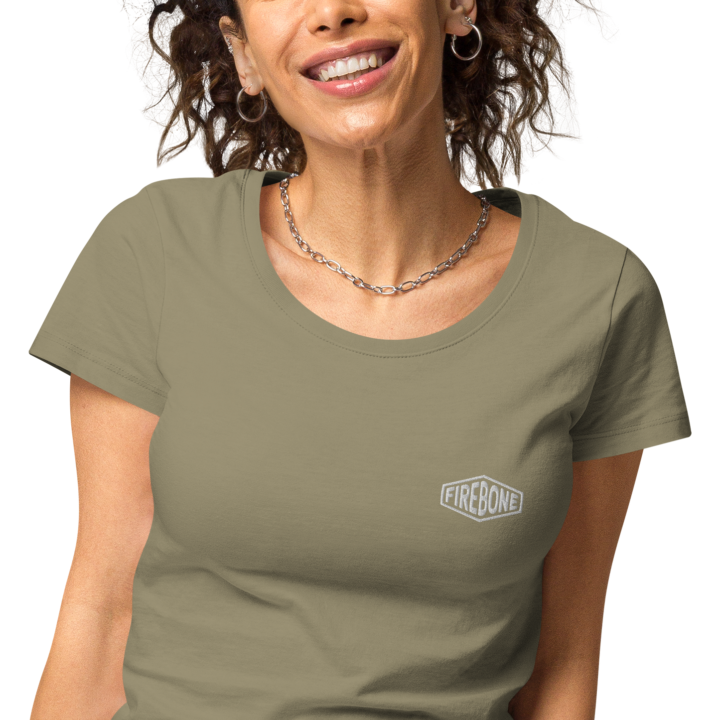 Lightning quick - Olive green tiger organic t-shirt - Firebone