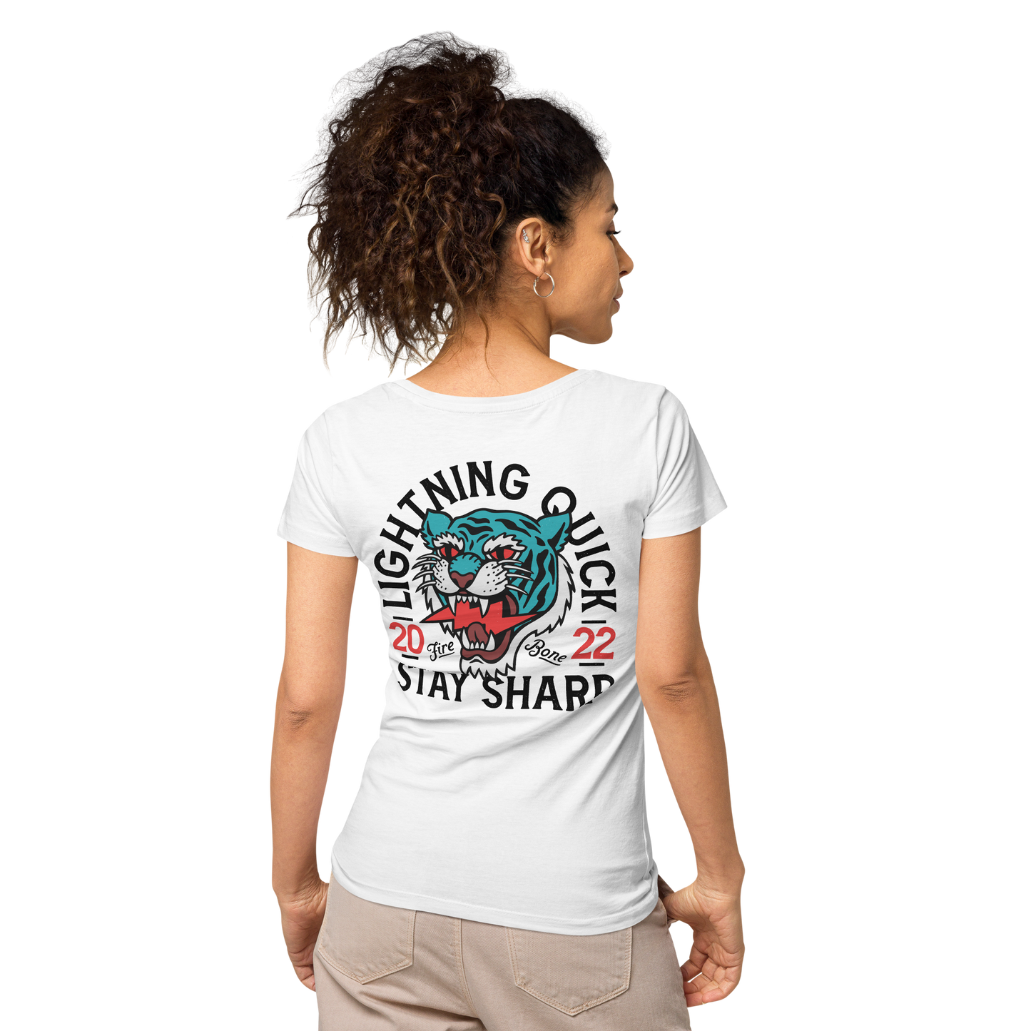 Lightning quick - White organic t-shirt - Firebone