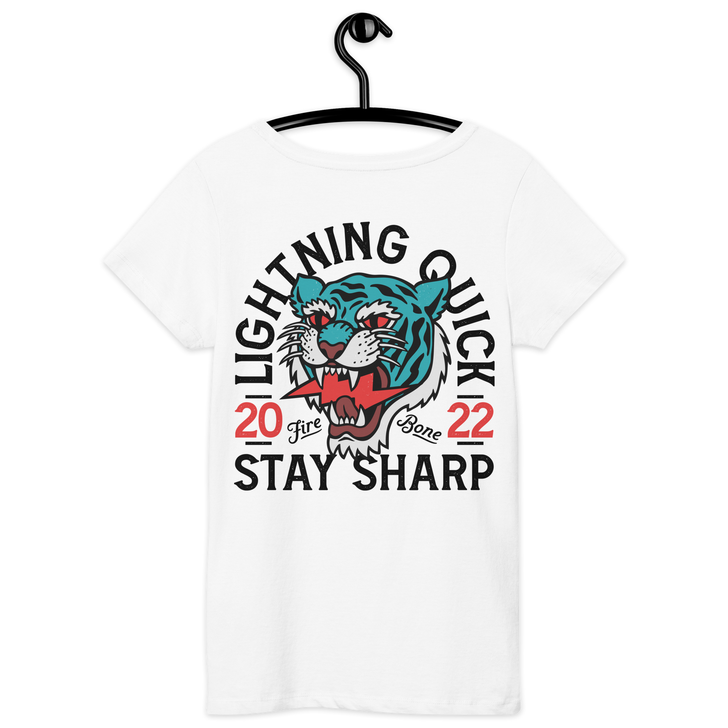 Lightning quick - White organic t-shirt - Firebone