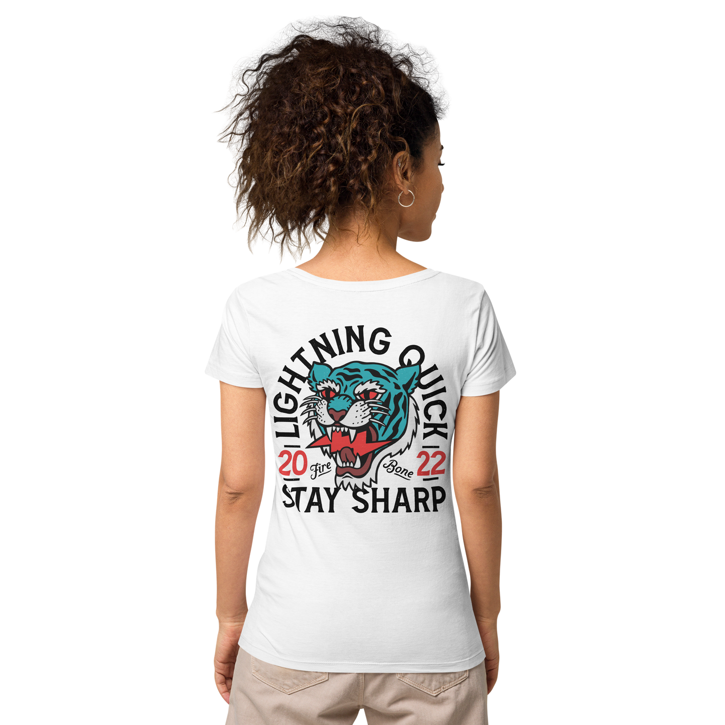 Lightning quick - White organic t-shirt - Firebone