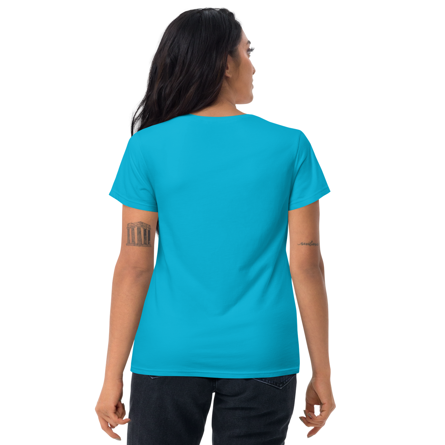 Stay brave - Caribbean blue short sleeve t-shirt - Firebone