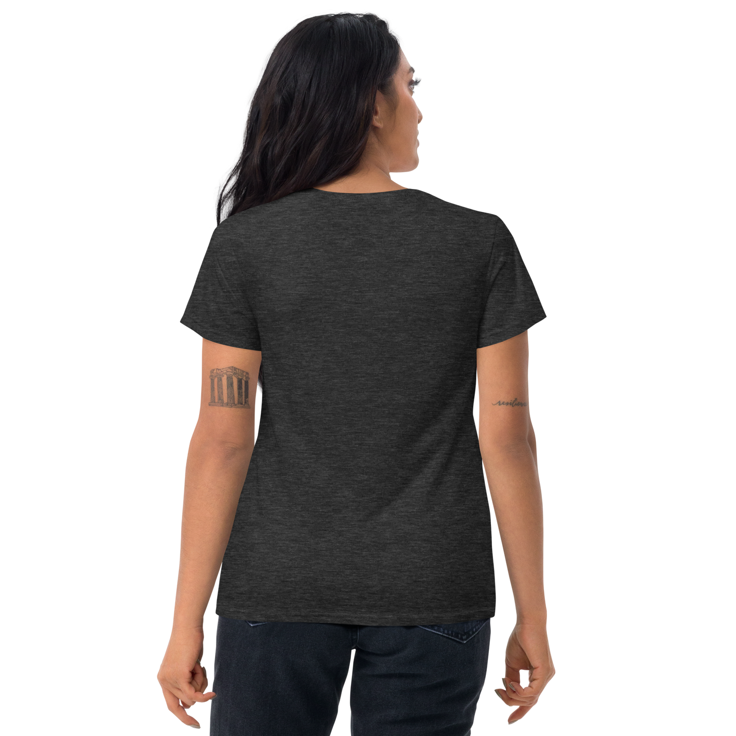 Firebone steel - Blue on dark grey short sleeve t-shirt - Firebone