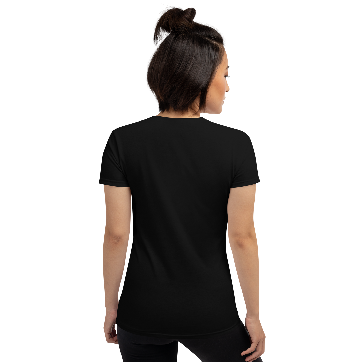 Smoking robot - Red on black short sleeve t-shirt - Firebone