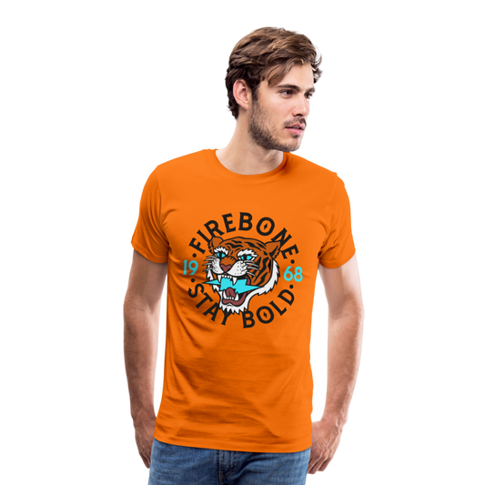 Tigers head - Stay bold - Men’s Premium T-Shirt - orange