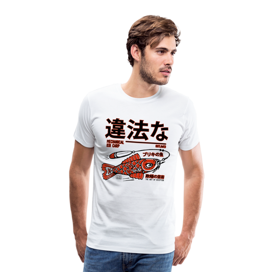 Tin koi red on white premium t-shirt - white