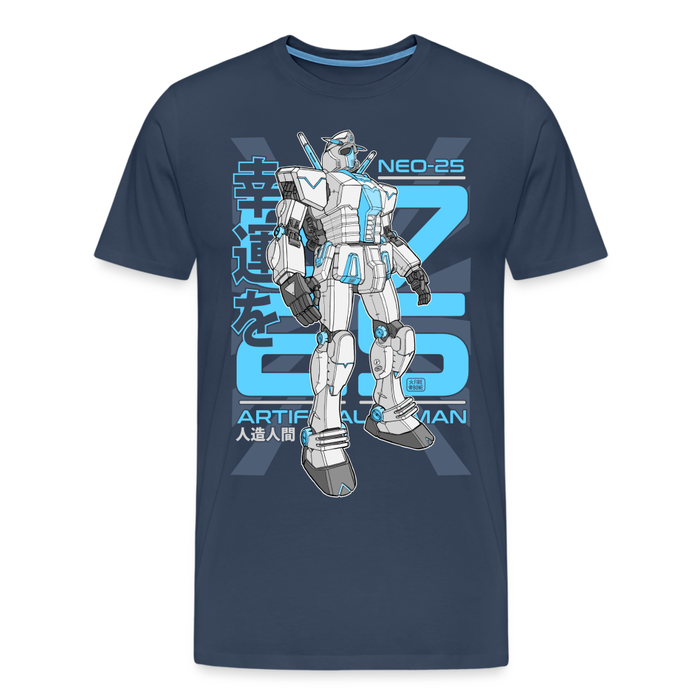 Neo-25 Robot Navy - Men’s Premium T-Shirt - navy