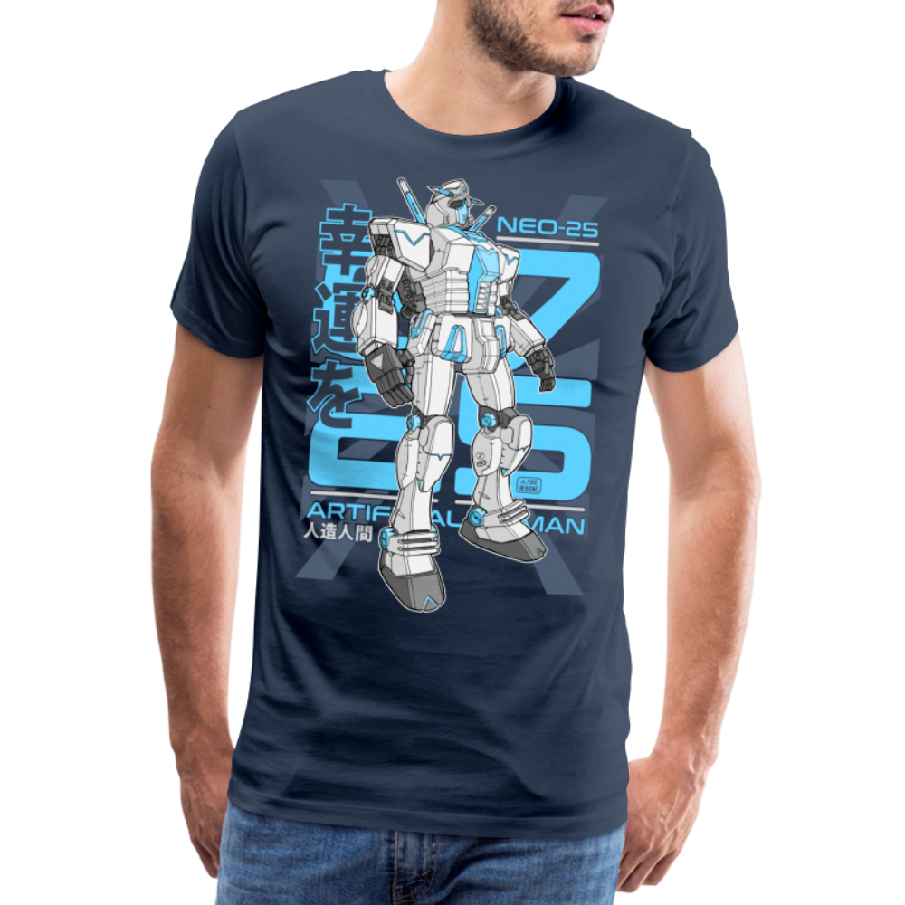 Neo-25 Robot Navy - Men’s Premium T-Shirt - navy