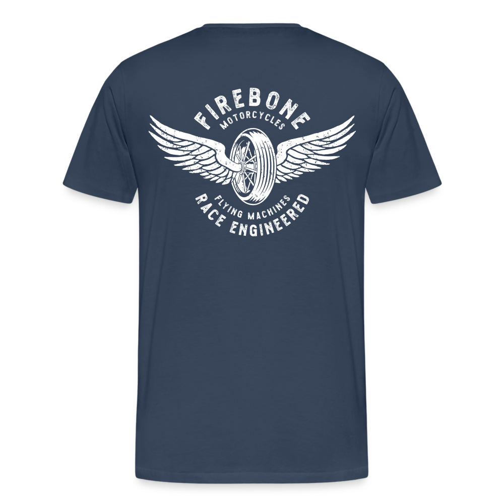 Guts before Glory - Vintage engine t-shirt - navy