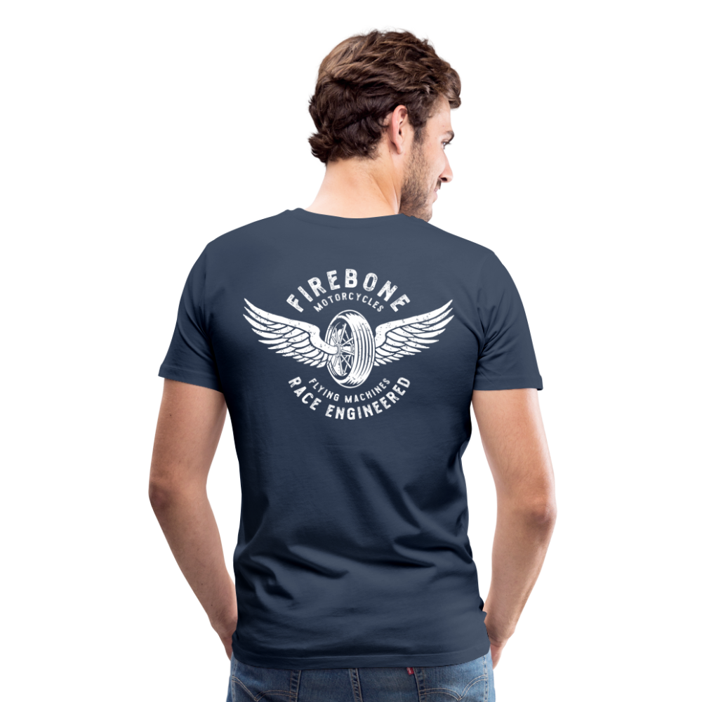 Guts before Glory - Vintage engine t-shirt - navy