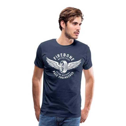 Flying machine - Vintage style t-shirt - navy