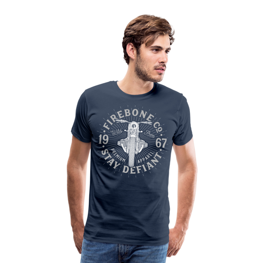 Wild and free bike - Premium t-shirt - navy