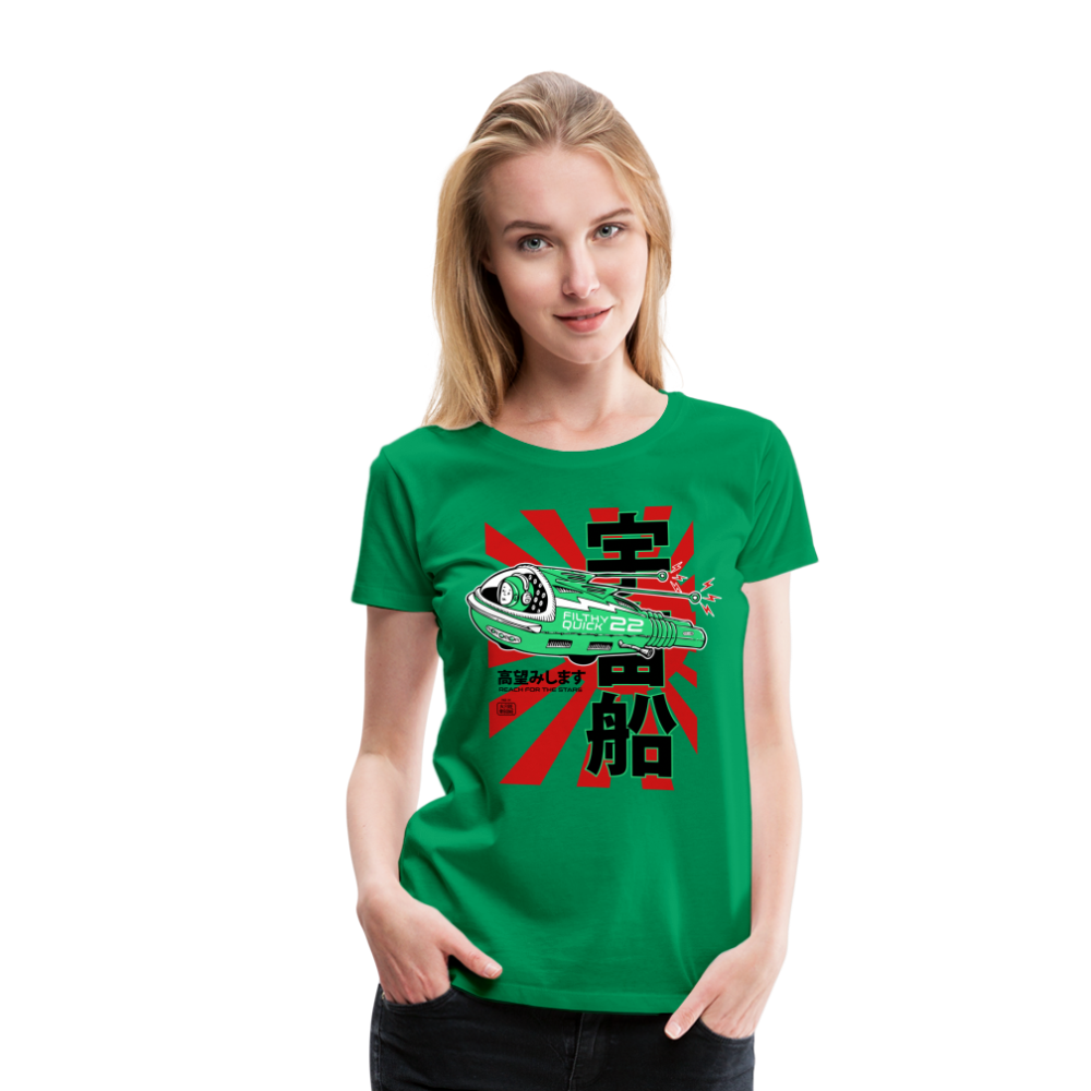 Filthy Quick Space Ship - Premium T-Shirt - kelly green