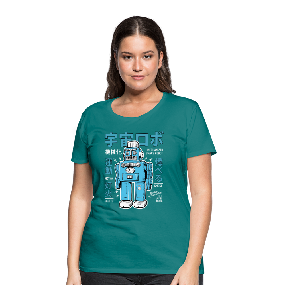 Mechanized Space Robot - Premium T-Shirt - diva blue