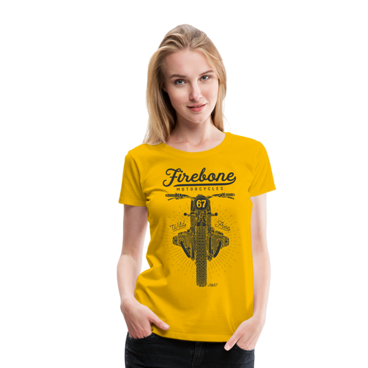 Wild and Free - Premium T-Shirt - sun yellow