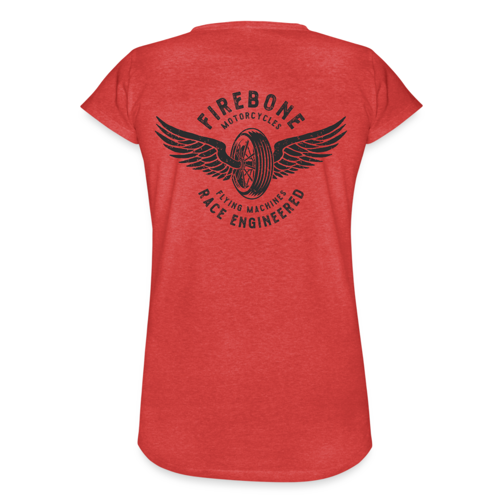 Wings and Wheels - Vintage T-Shirt - heather red