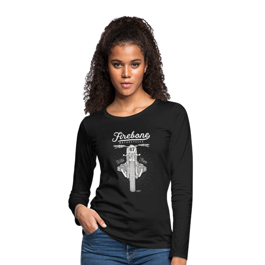 Wild and Free - Premium Long sleeve Shirt - black