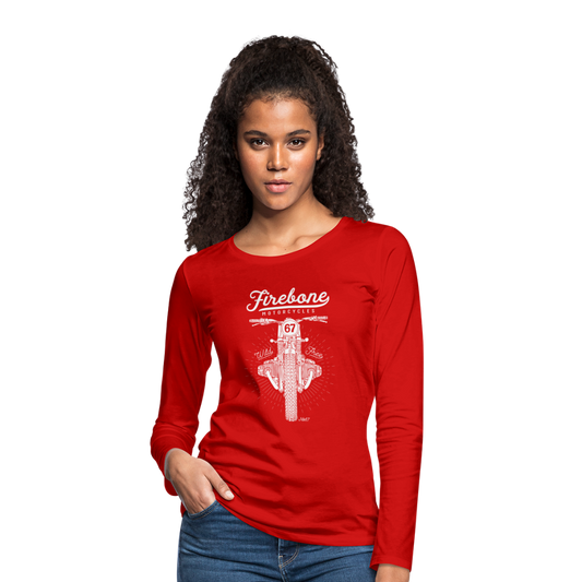 Wild and Free - Premium Long sleeve shirt - red
