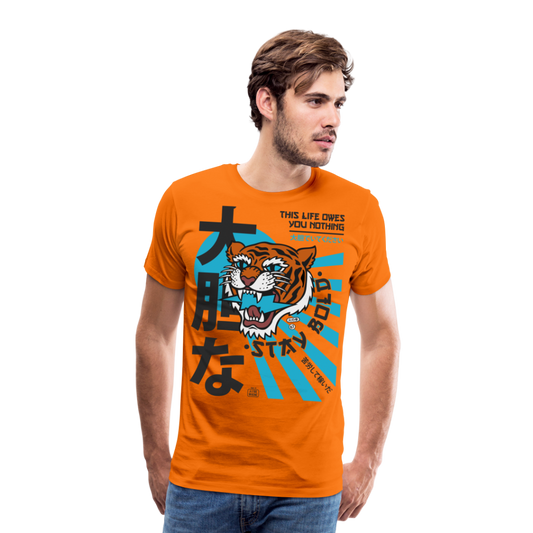 This life owes you nothing - Premium t-shirt - orange