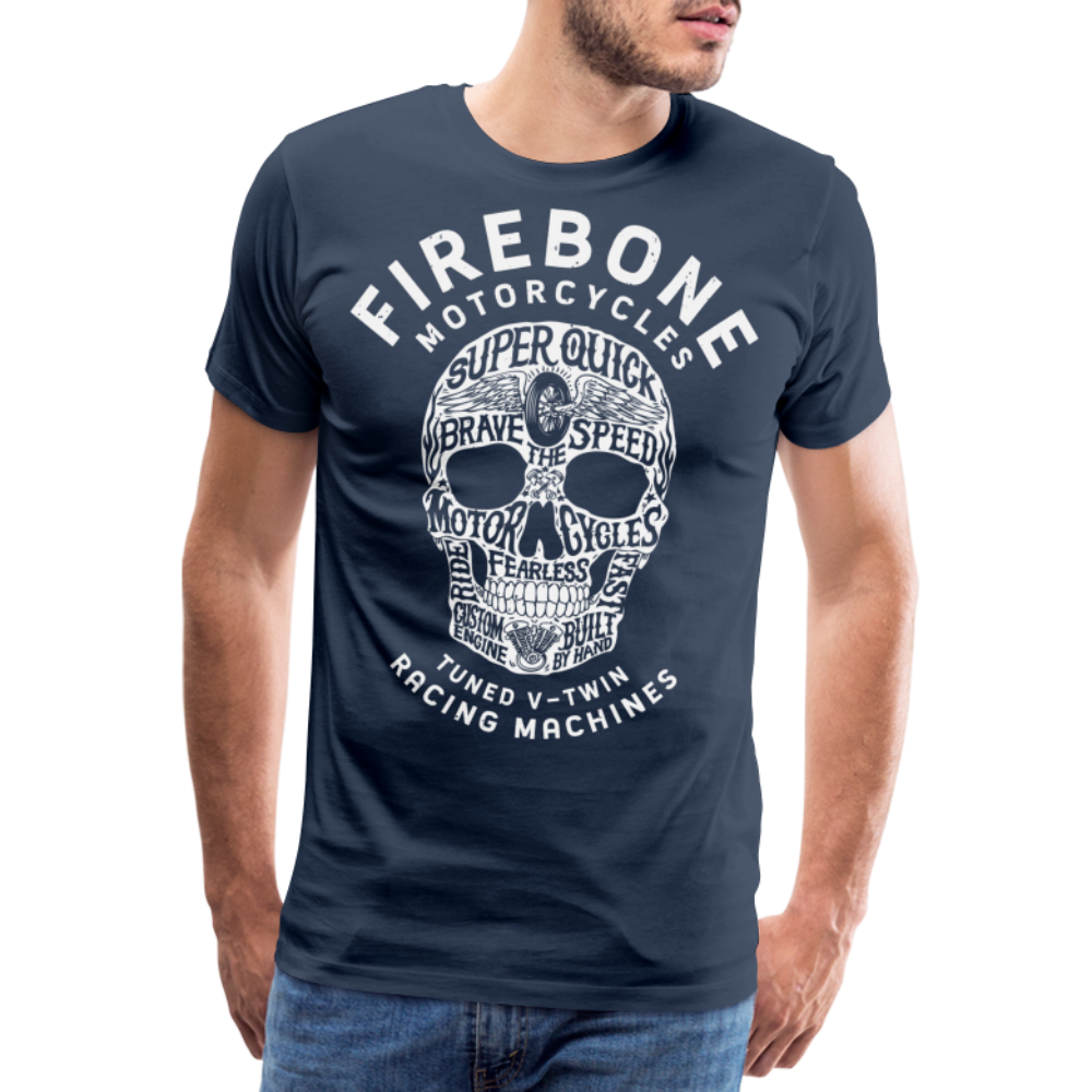 Super Quick Skullz - Men’s Premium T-Shirt - navy