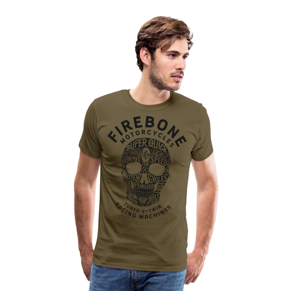 Super Quick Skullz - Men’s Premium T-Shirt - khaki