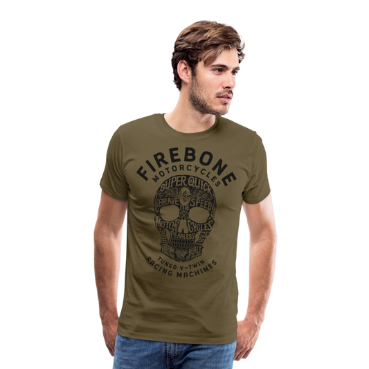 Super Quick Skullz - Men’s Premium T-Shirt - khaki