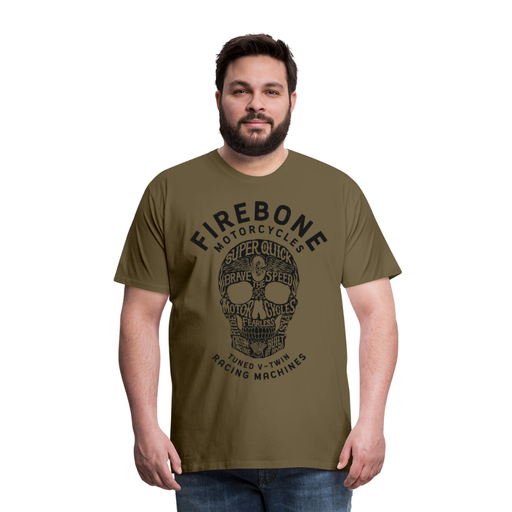 Super Quick Skullz - Men’s Premium T-Shirt - khaki