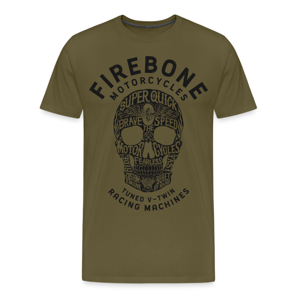 Super Quick Skullz - Men’s Premium T-Shirt - khaki