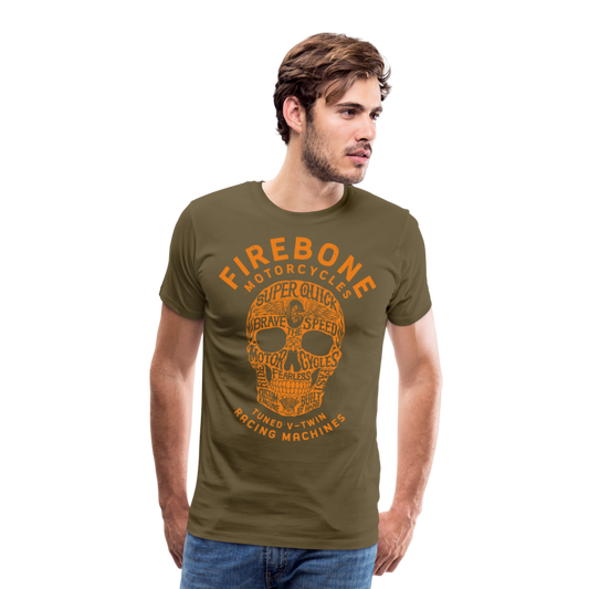 Super Quick skullz - Men’s Premium T-Shirt - khaki