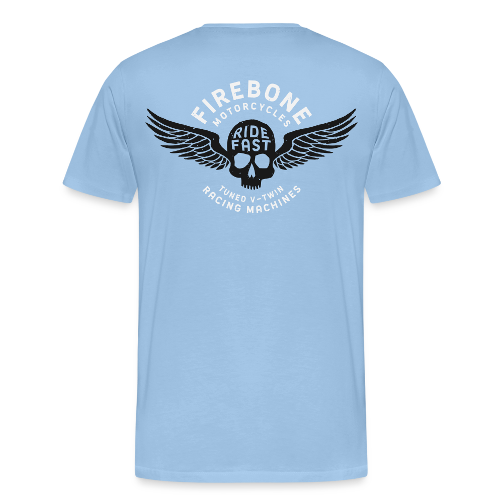 Super Quick Skullz Two Colours - Men’s Premium T-Shirt - sky