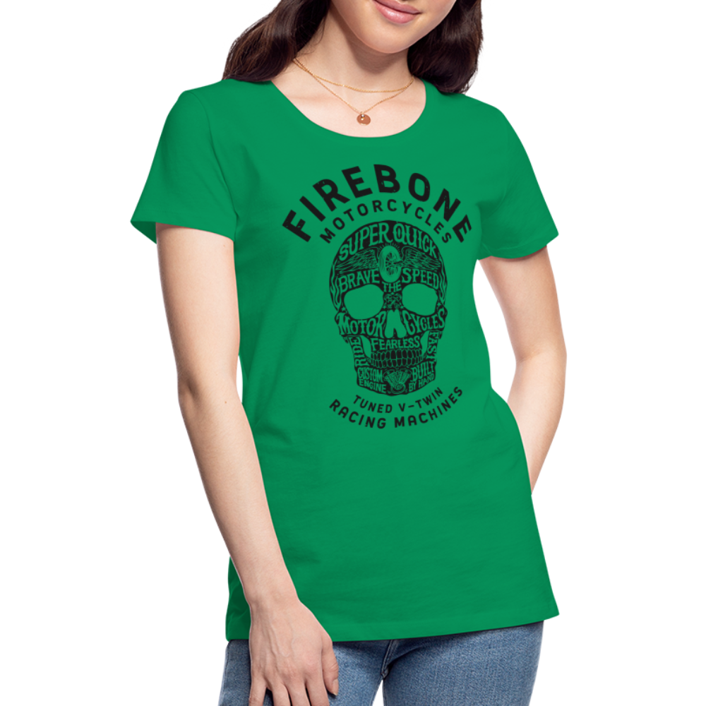 Super Quick Skullz - Women’s Premium T-Shirt - kelly green