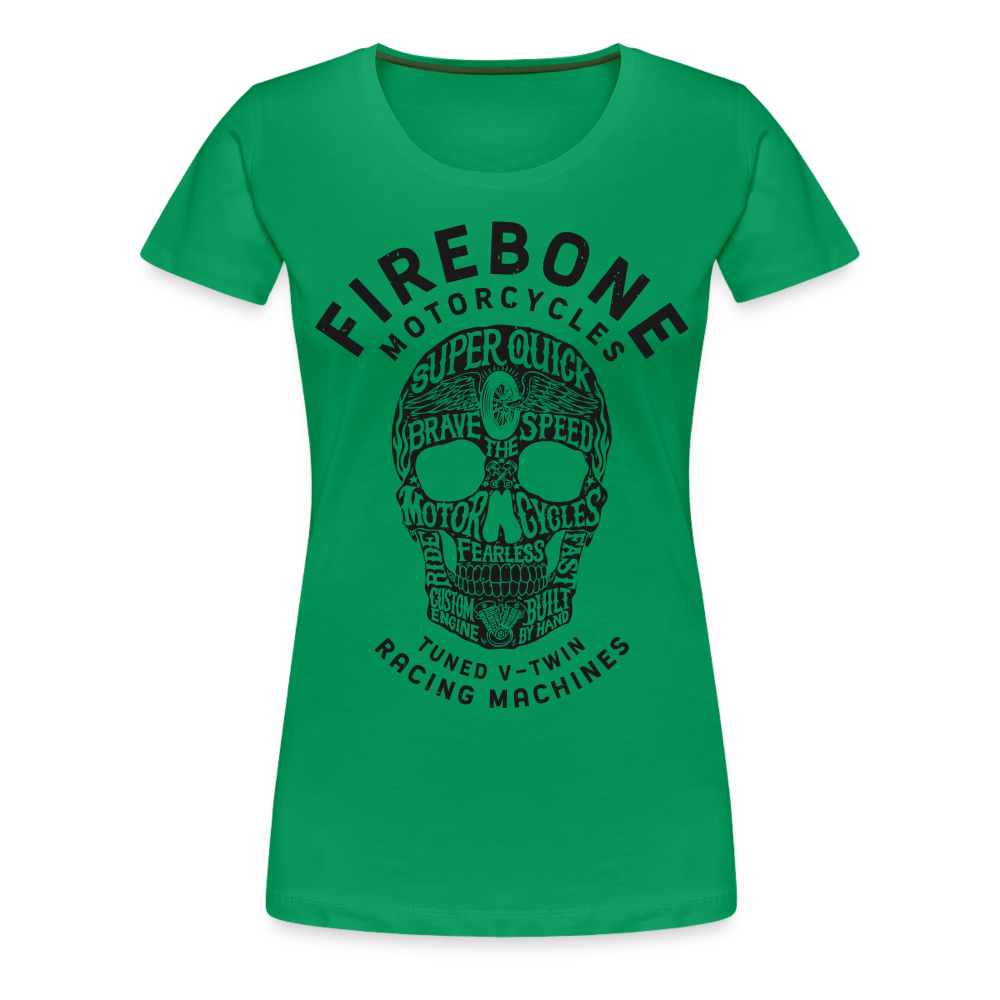 Super Quick Skullz - Women’s Premium T-Shirt - kelly green