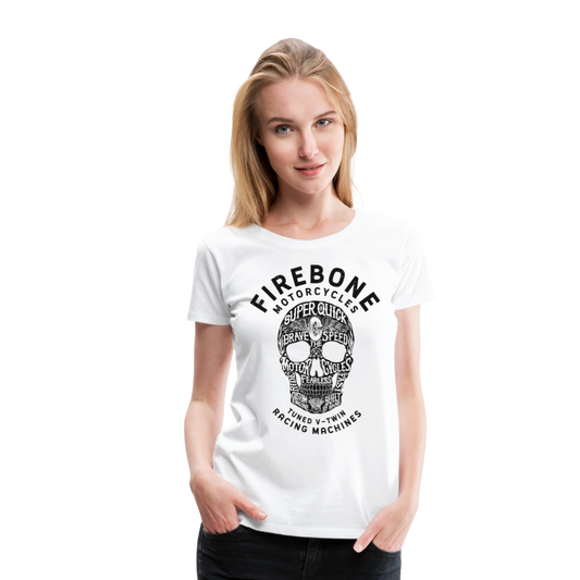 Super Quick Skullz - Women’s White Premium T-Shirt - white