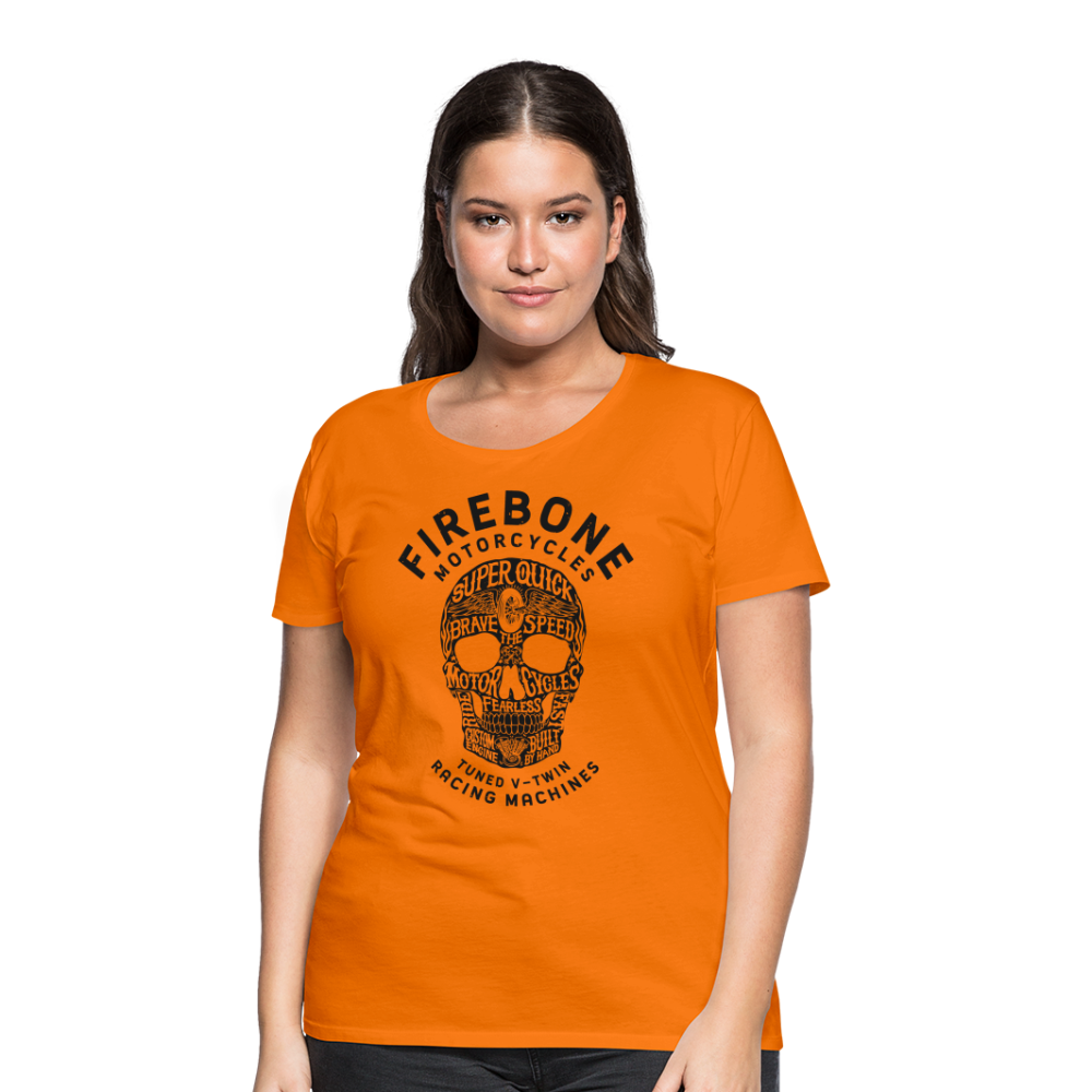 Super Quick Skullz - Women’s Orange Premium T-Shirt - orange