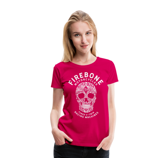 Super Quick Skullz - Women’s Dark Pink Premium T-Shirt - dark pink