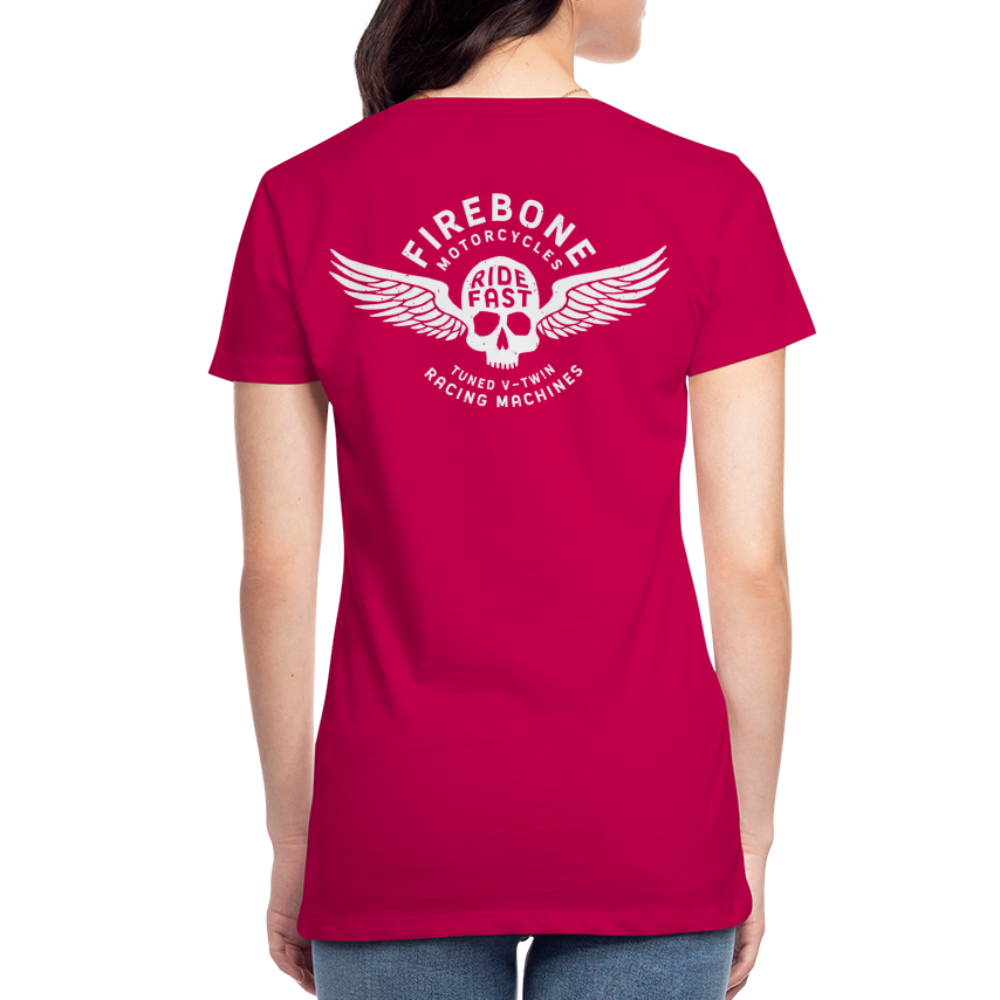 Super Quick Skullz - Women’s Dark Pink Premium T-Shirt - dark pink