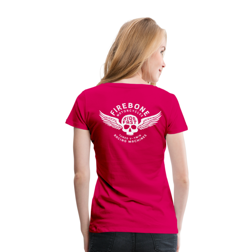 Super Quick Skullz - Women’s Dark Pink Premium T-Shirt - dark pink