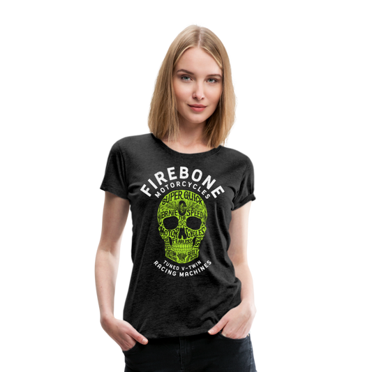 Super Quick Skullz - Charcoal Grey Women’s Premium T-Shirt - charcoal grey