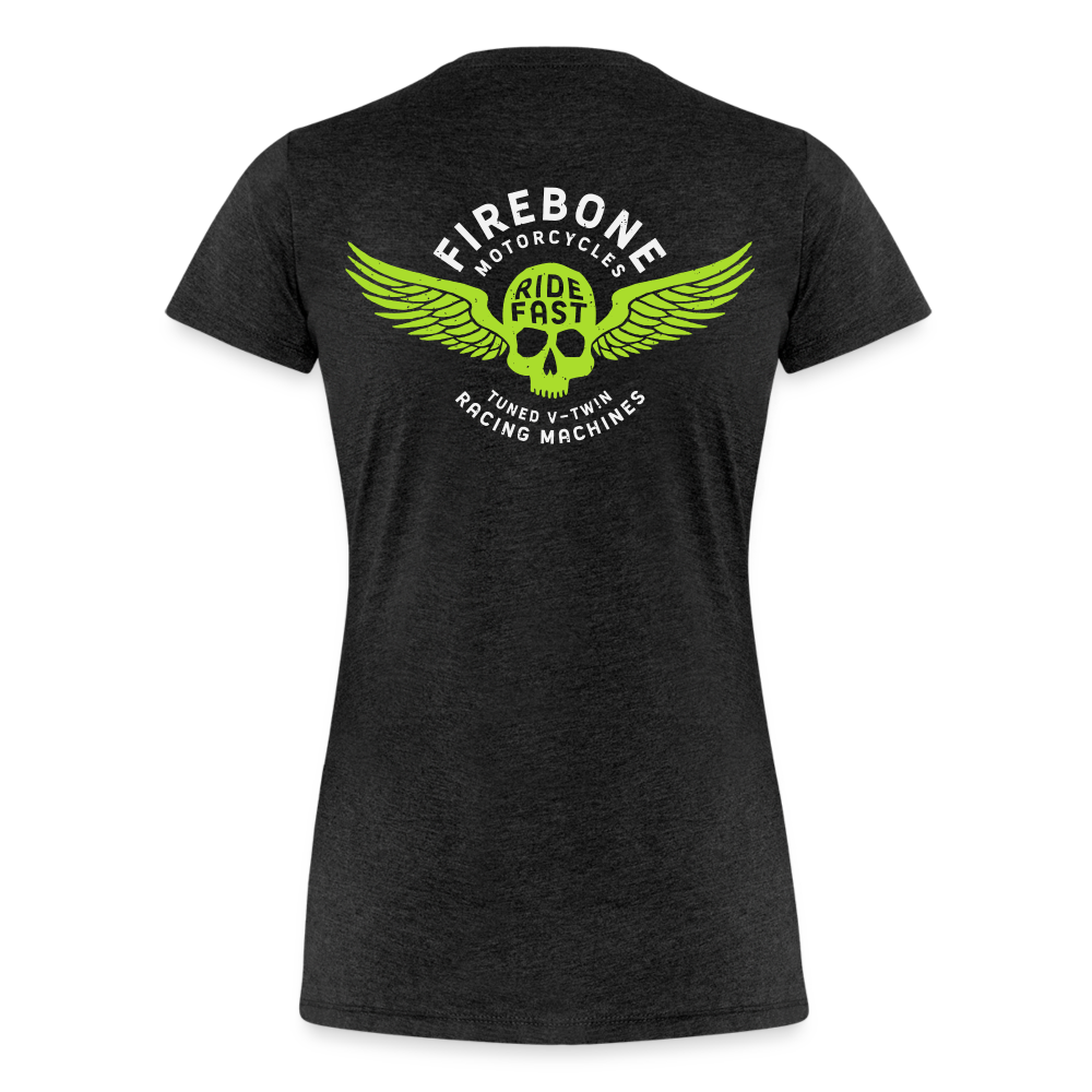 Super Quick Skullz - Charcoal Grey Women’s Premium T-Shirt - charcoal grey