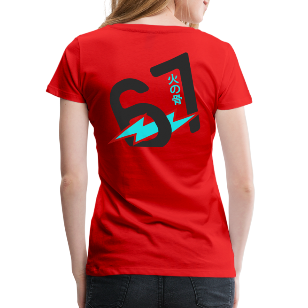 Women’s Premium This Life Owes You Nothing Double Red T-Shirt - red