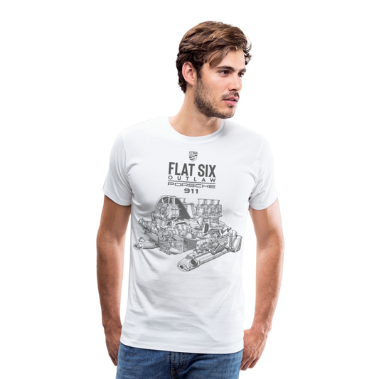 Men’s Outlaw Porsche Premium T-Shirt - white
