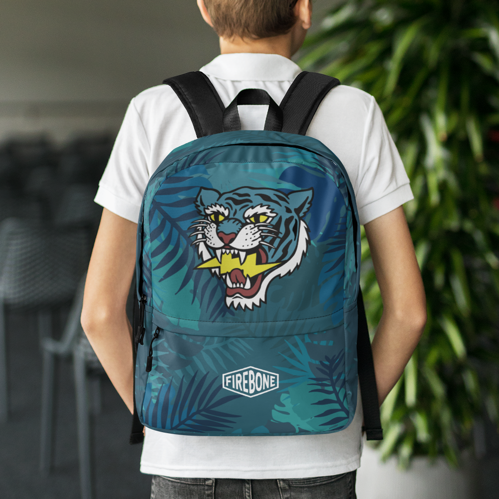 jungle tiger -Blue backpack - Firebone