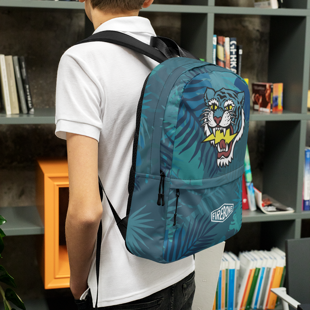 jungle tiger -Blue backpack - Firebone