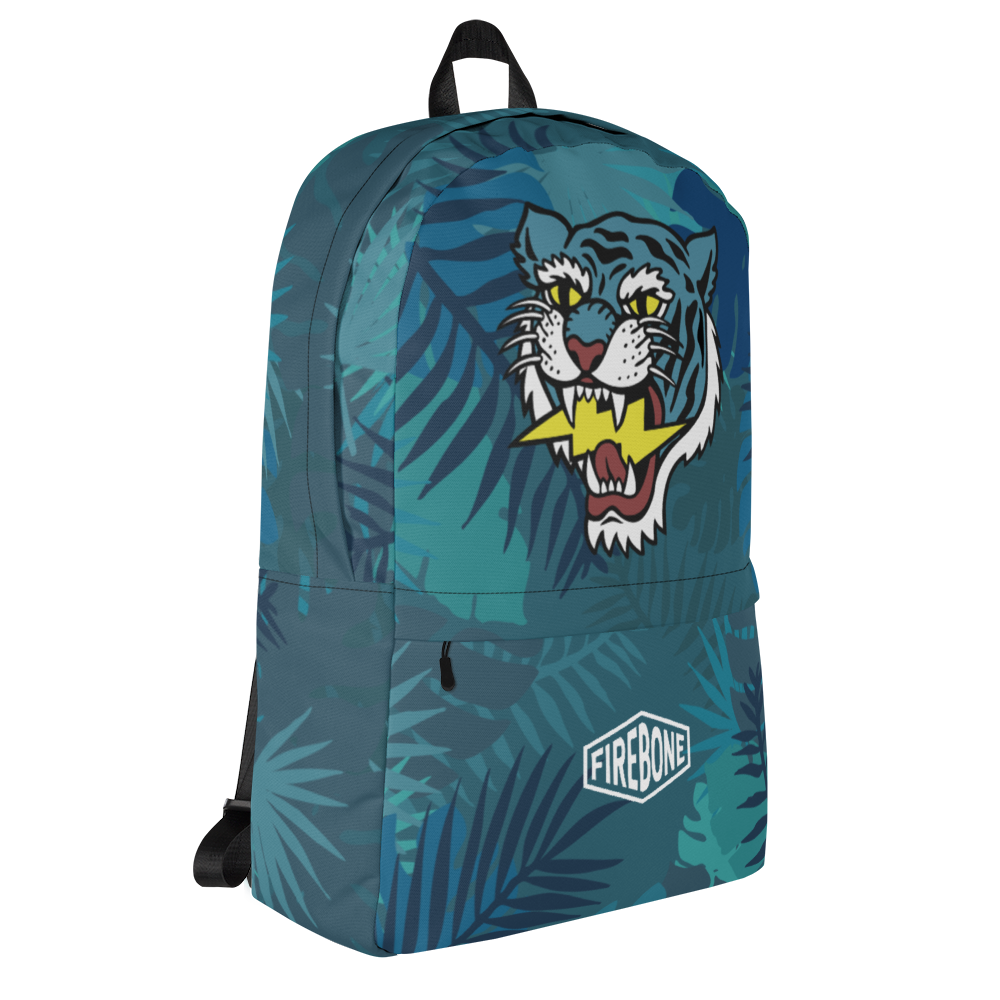 jungle tiger -Blue backpack - Firebone