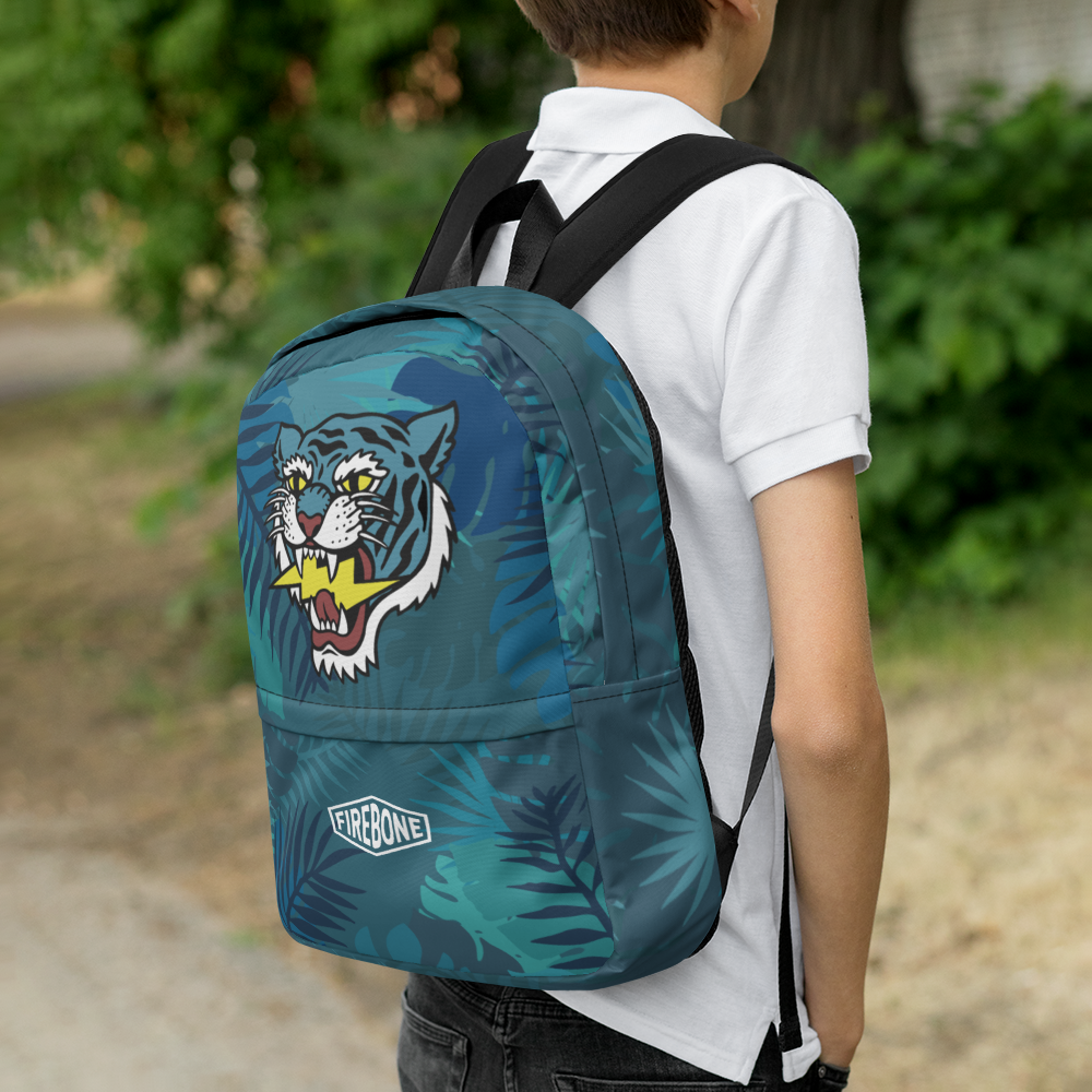 jungle tiger -Blue backpack - Firebone