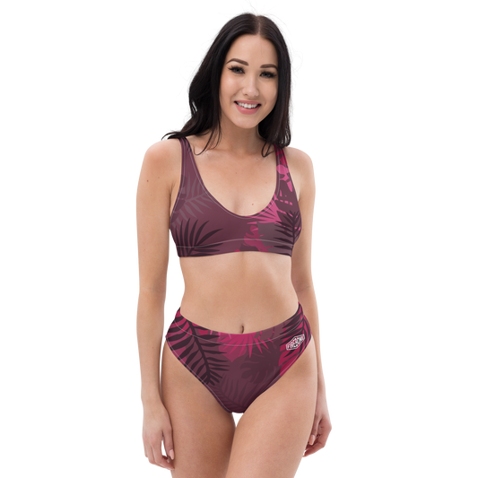 Jungle - Hot pink high-waisted bikini - Firebone