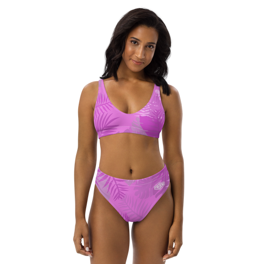 Jungle - Pink high-waisted bikini - Firebone